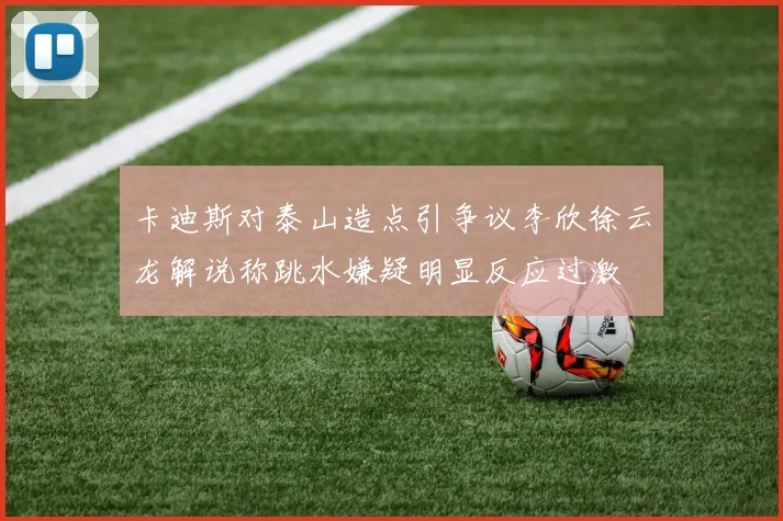 卡迪斯对泰山造点引争议李欣徐云龙解说称跳水嫌疑明显反应过激